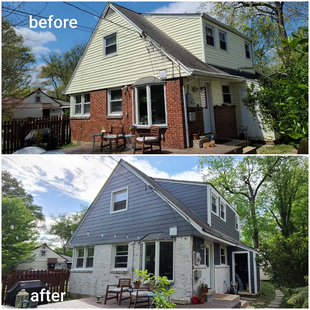 before and after siding MD